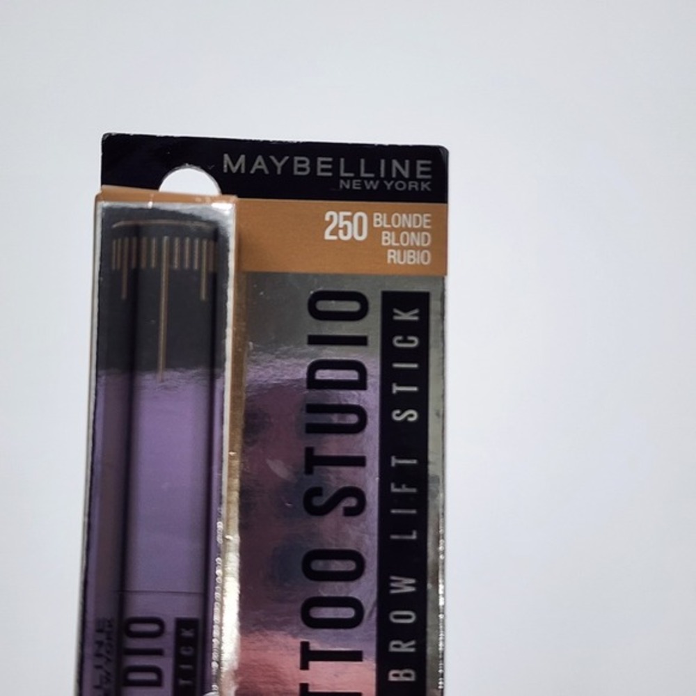 Maybelline New‎ York Tattoo Studio Brow Lift Stick 250 Blonde .038 Oz New in Box - Picture 3 of 5